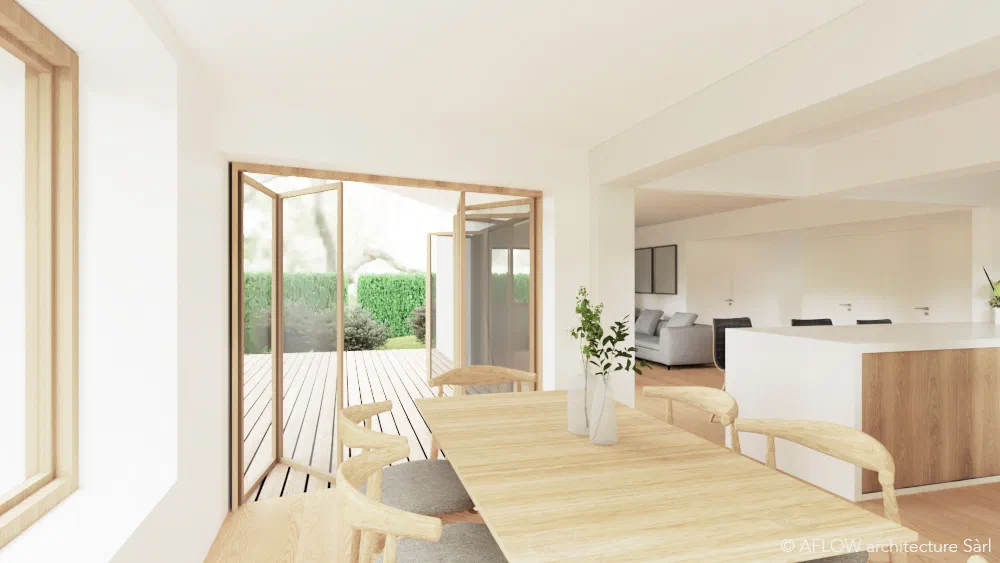 Rénovation et extension d'une maison à Blonay — Dining
