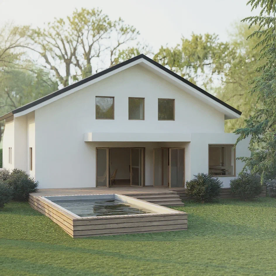 Rénovation et extension d'une maison à Blonay — Exterior