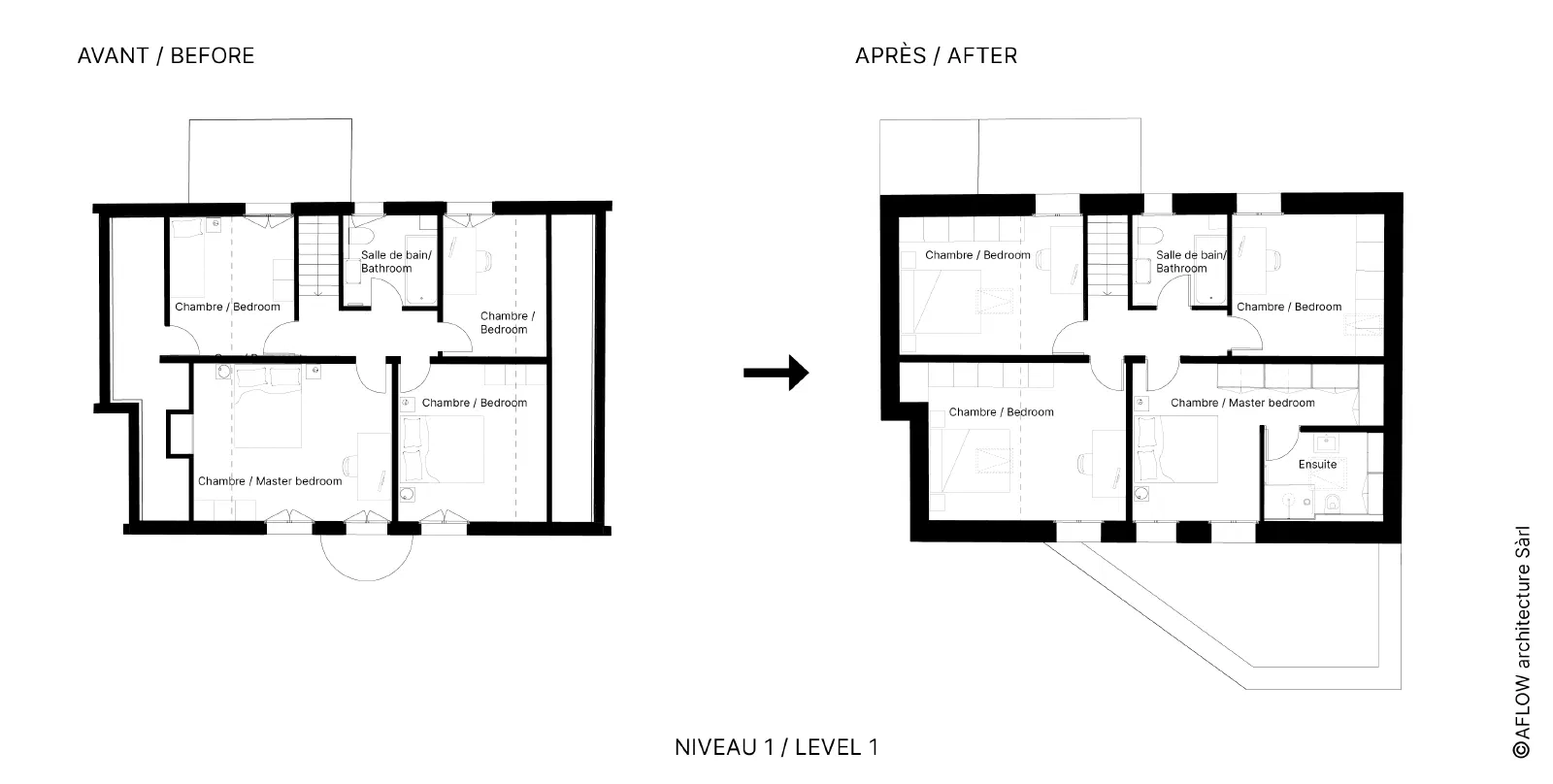 Rénovation et extension d'une maison à Blonay — vue 6