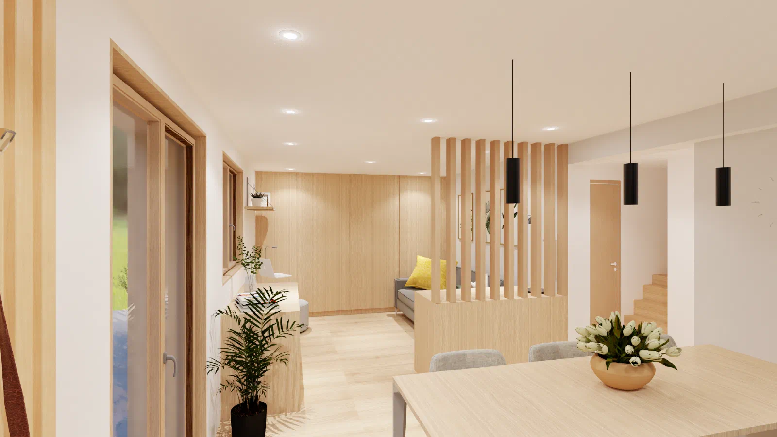 Transformation et rénovation d'une cave en studio — vue 2