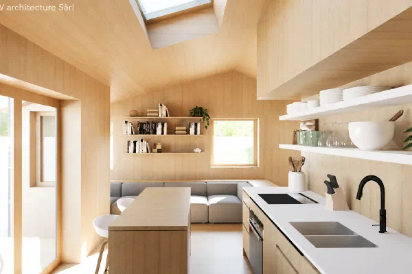 Transformation d'un chalet en tiny house