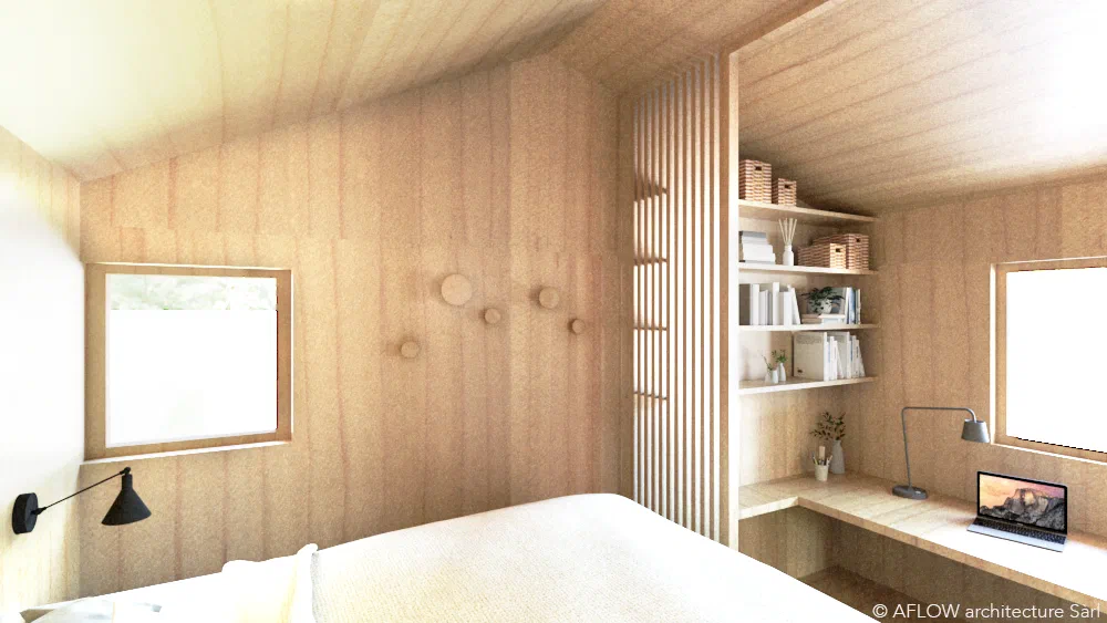 Transformation et rénovation d'un chalet en tiny House — Transformation et extension d'un petit chalet