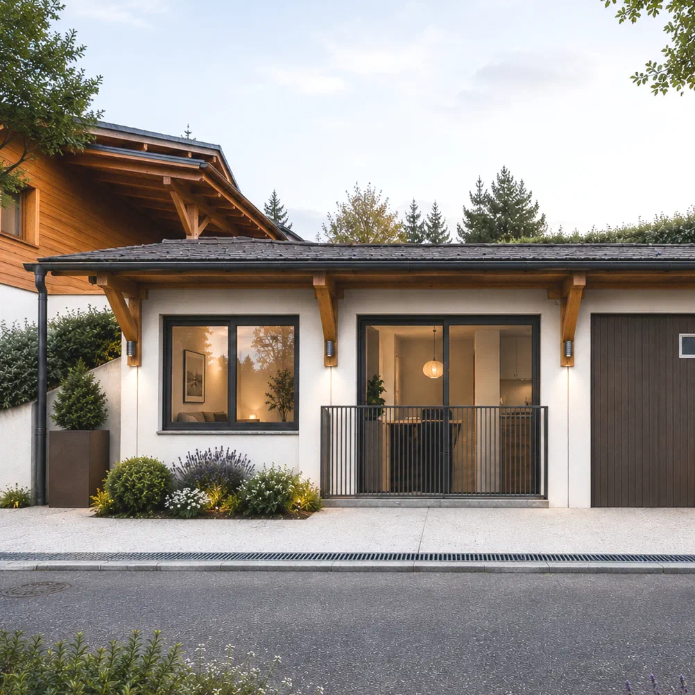 Transformation de deux garages en studio